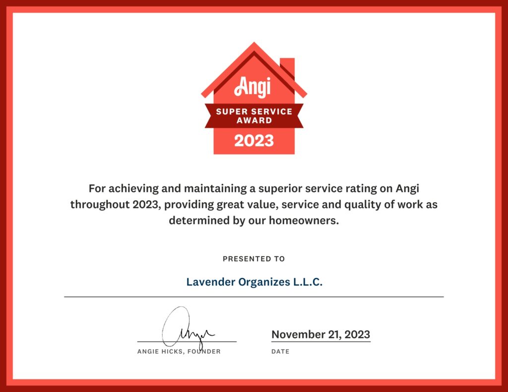 Angi - Award Certificate
