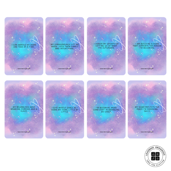 Affirmation Cards – Organizing & Mindful Living (Digital)