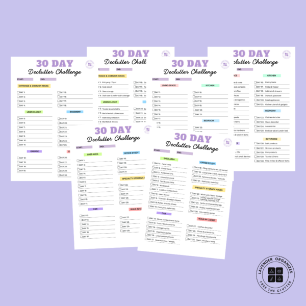 Decluttering Planner (Digital Download)